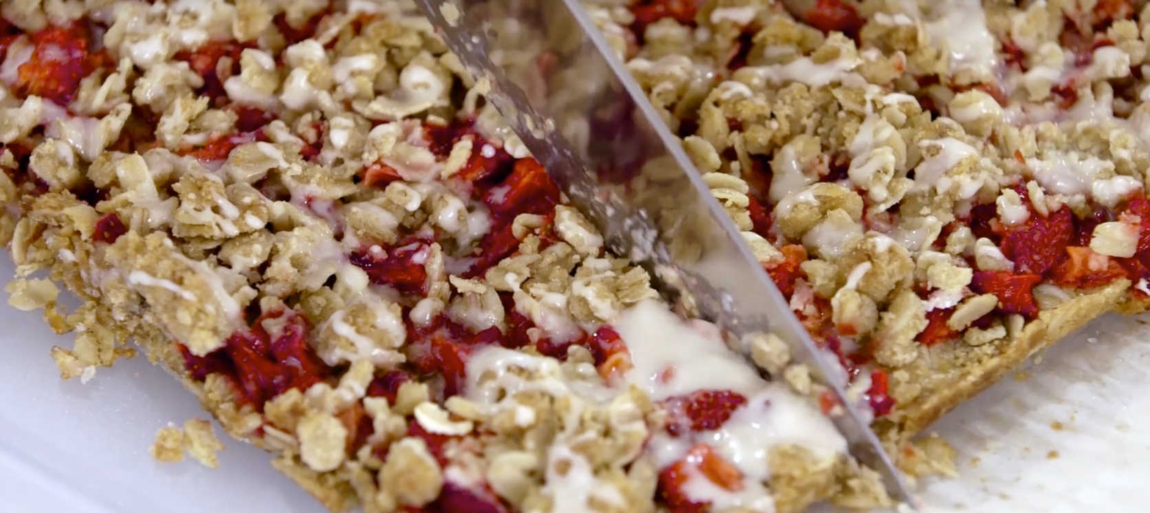 Healthy Strawberry Bars